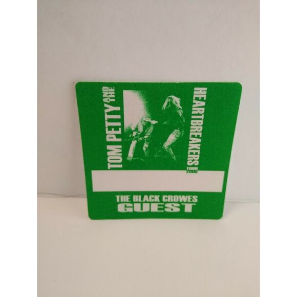 Tom Petty And The Heartbreakers Backstage Pass Original Black Crowes 2005 Green - Picture 2 of 3